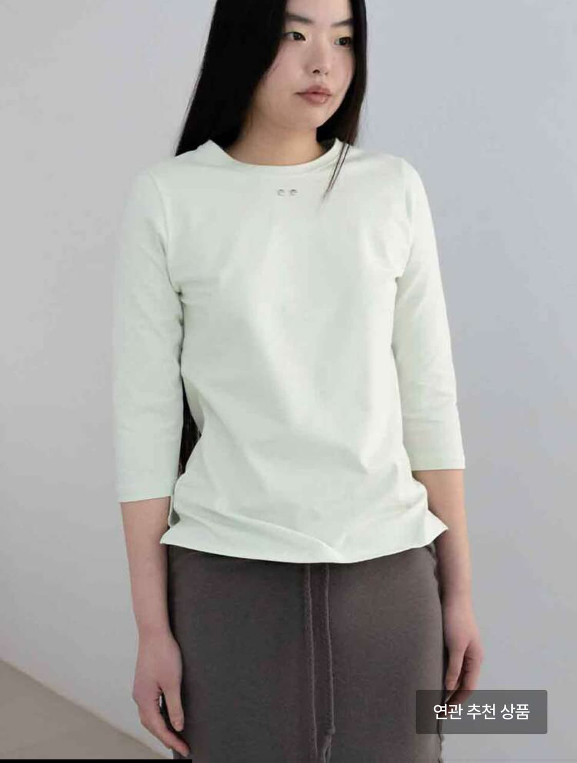 온스카 3/4 sleeve T 멜론 상품이미지1
