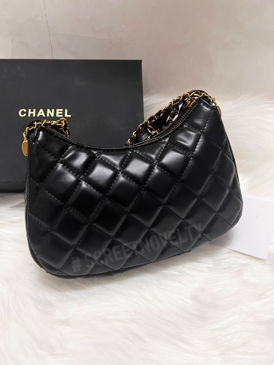 샤넬뷰티 램스킨 골드체인 호보백 퀄팅 숄더백 VIP 상품이미지3