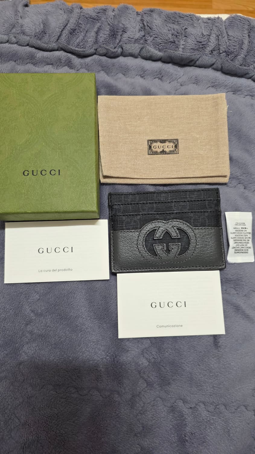 (정품) 구찌 인터로킹 G컷아웃 카드지갑/남녀공용/개인/팝니다. 상품이미지1