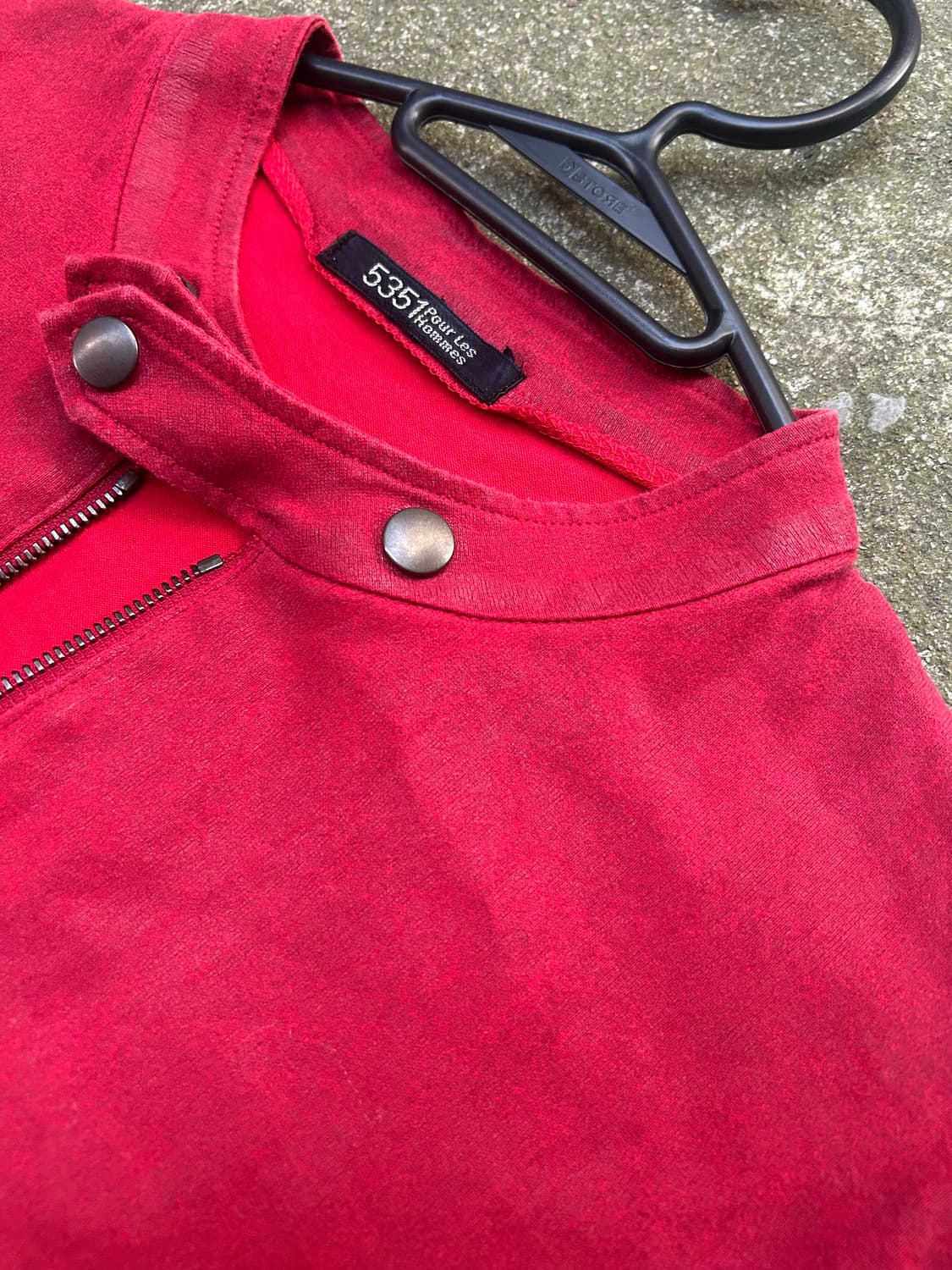 5351 pour les hommes 코팅 레드 락시크 티셔츠 상품이미지3