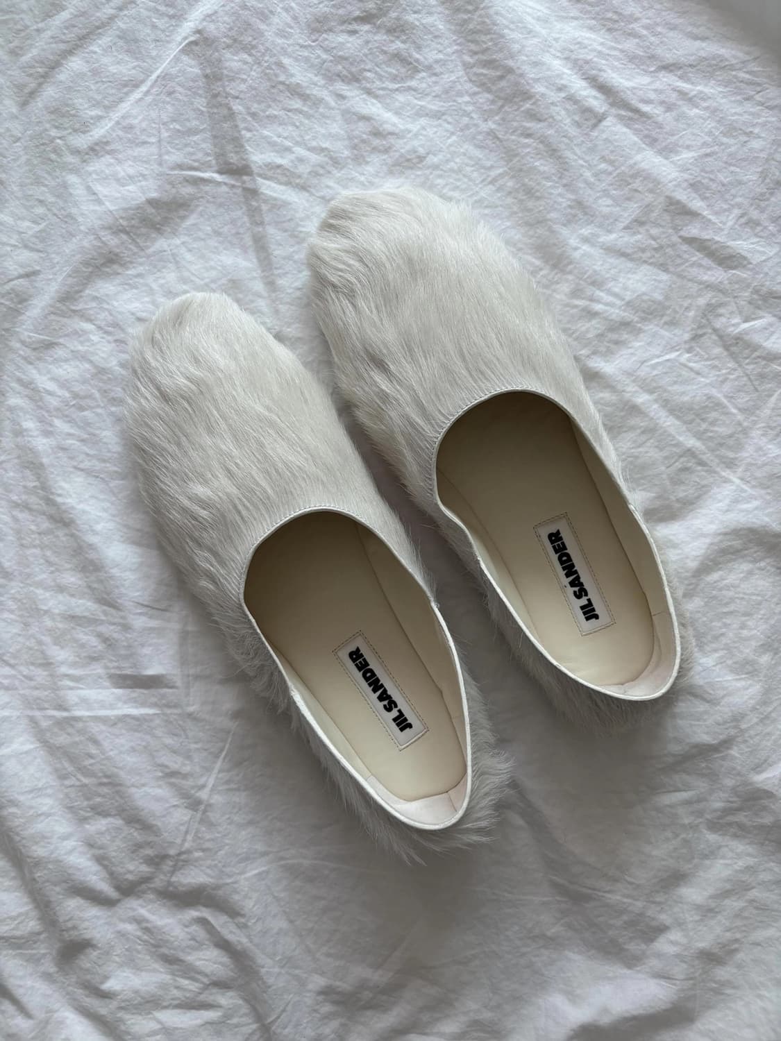 Jil sander 질샌더 카프 헤어 플랫 슬리퍼 상품이미지2
