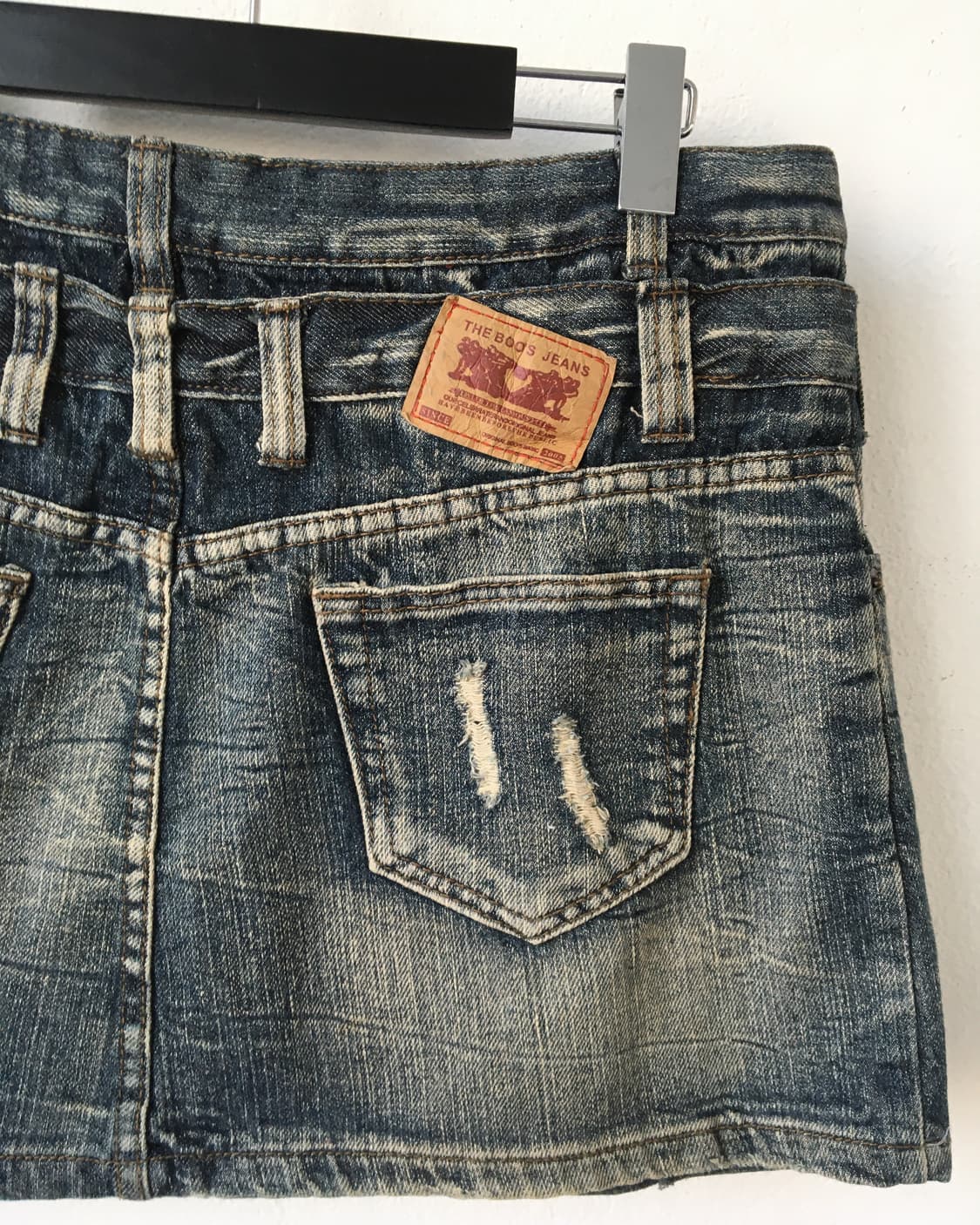 Double waist denim skirt 상품이미지4