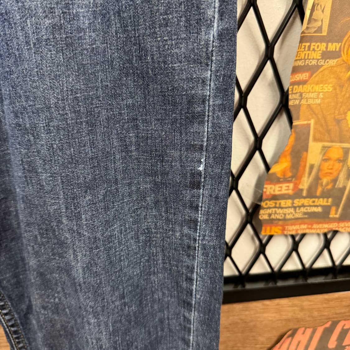 버버리 데님 팬츠 전면 포켓 레터링 로고 포인트 진청 상품이미지9