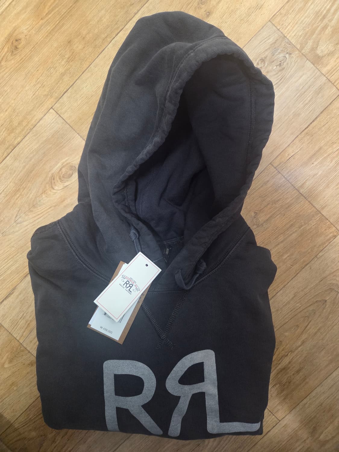 더블알엘 rrl 랜치로고 후드 블랙 상품이미지3