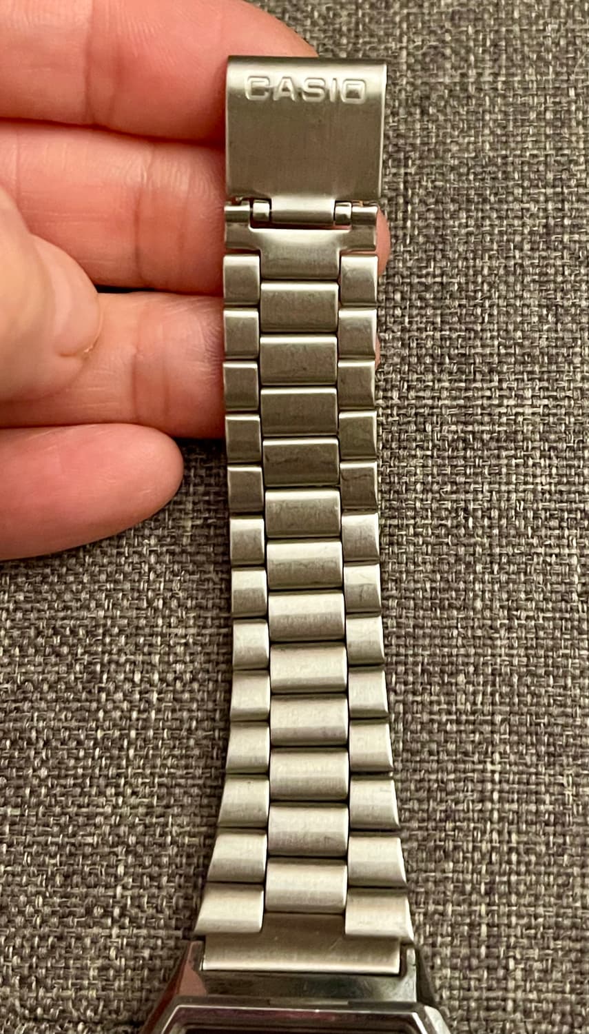 CASIO 카시오 아나디지 AQ-230/실버 블랙  상품이미지4