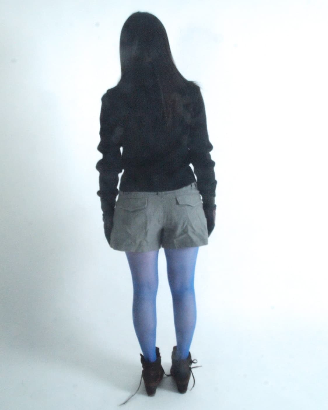 Sisley navy knit/corduroy zip-up jacket 상품이미지8