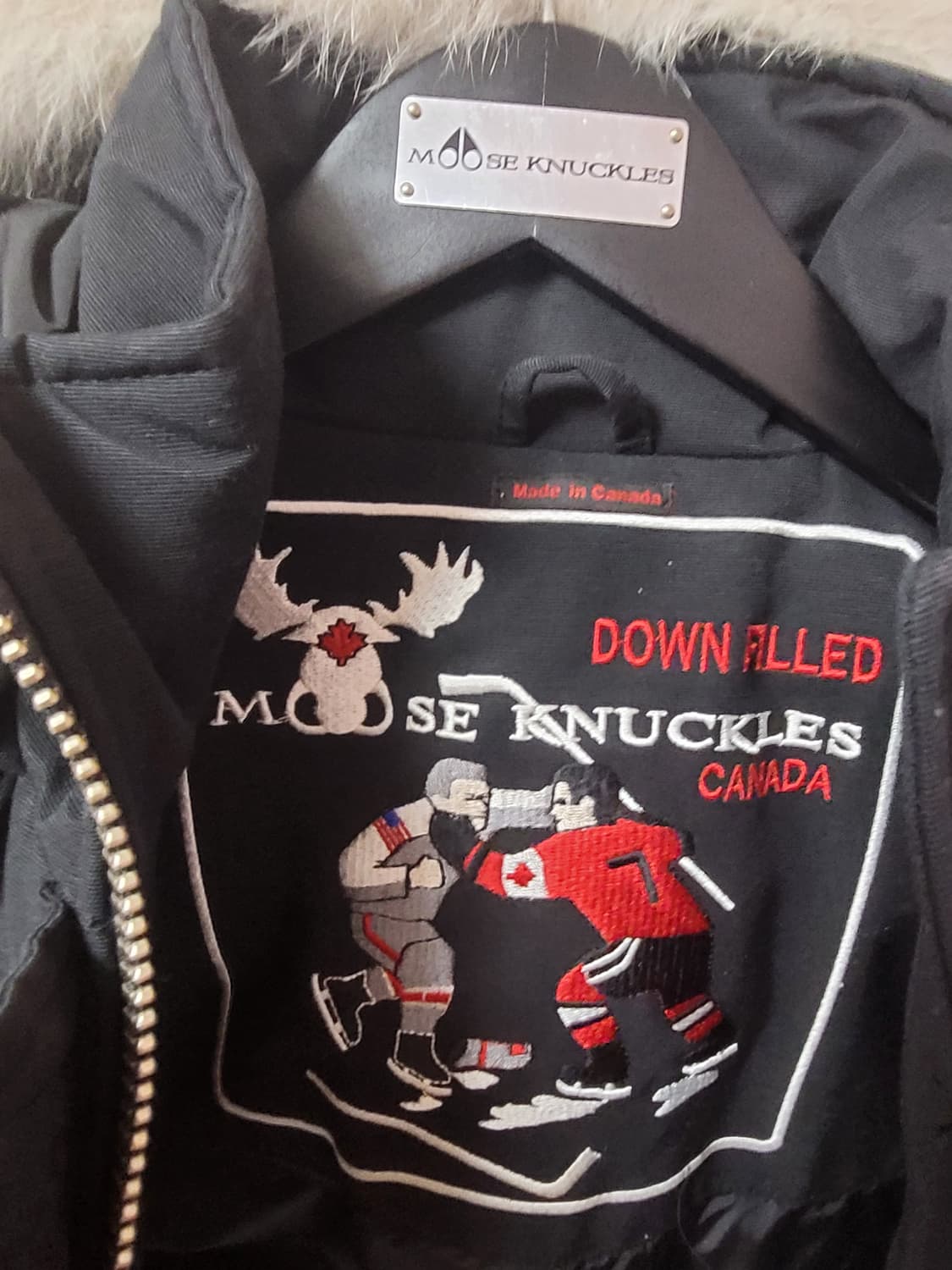 정품)급처상태좋음!무스너클 쓰리쿼터 패딩 매장가205만원 아우터점퍼 자켓 상품이미지4