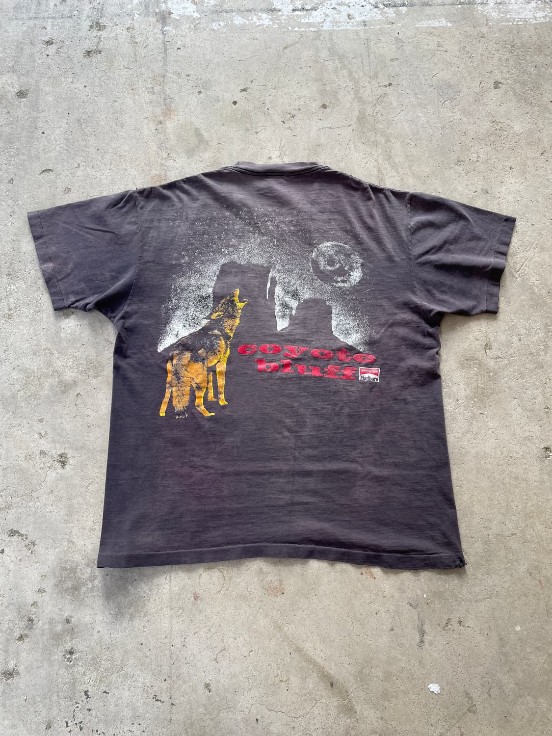 90s 말보로 코요테 빈티지 티셔츠(distressed) 상품이미지6