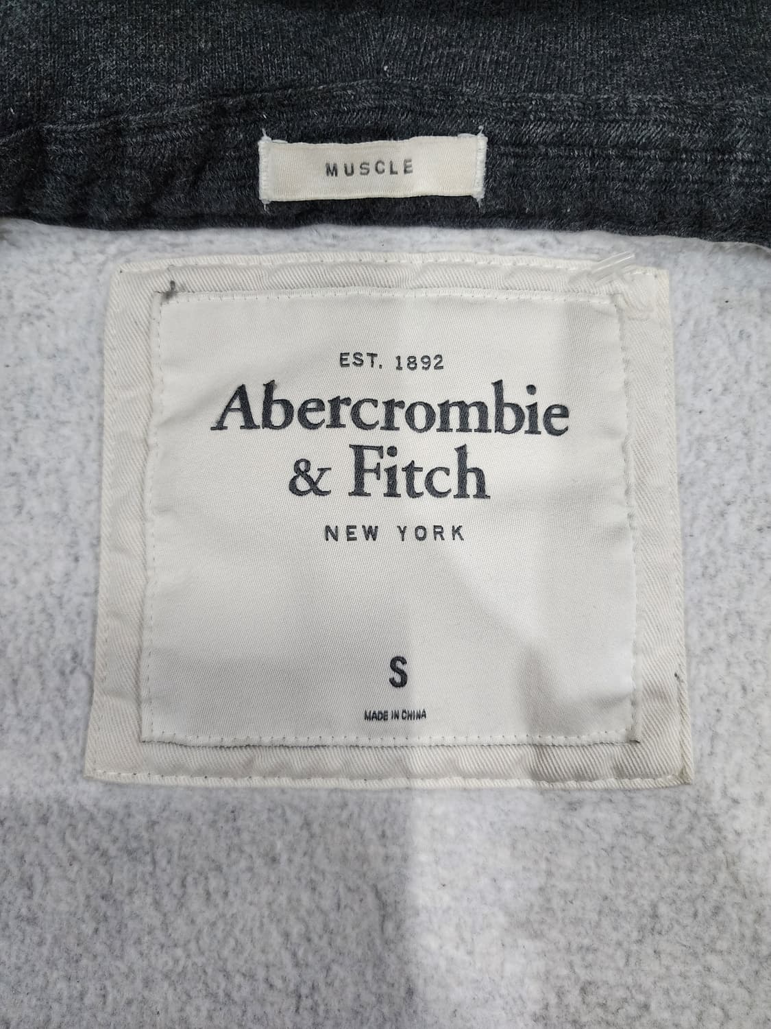 아베크롬비 빈티지 Y2K 스펠로고 후드집업 S 상품이미지5