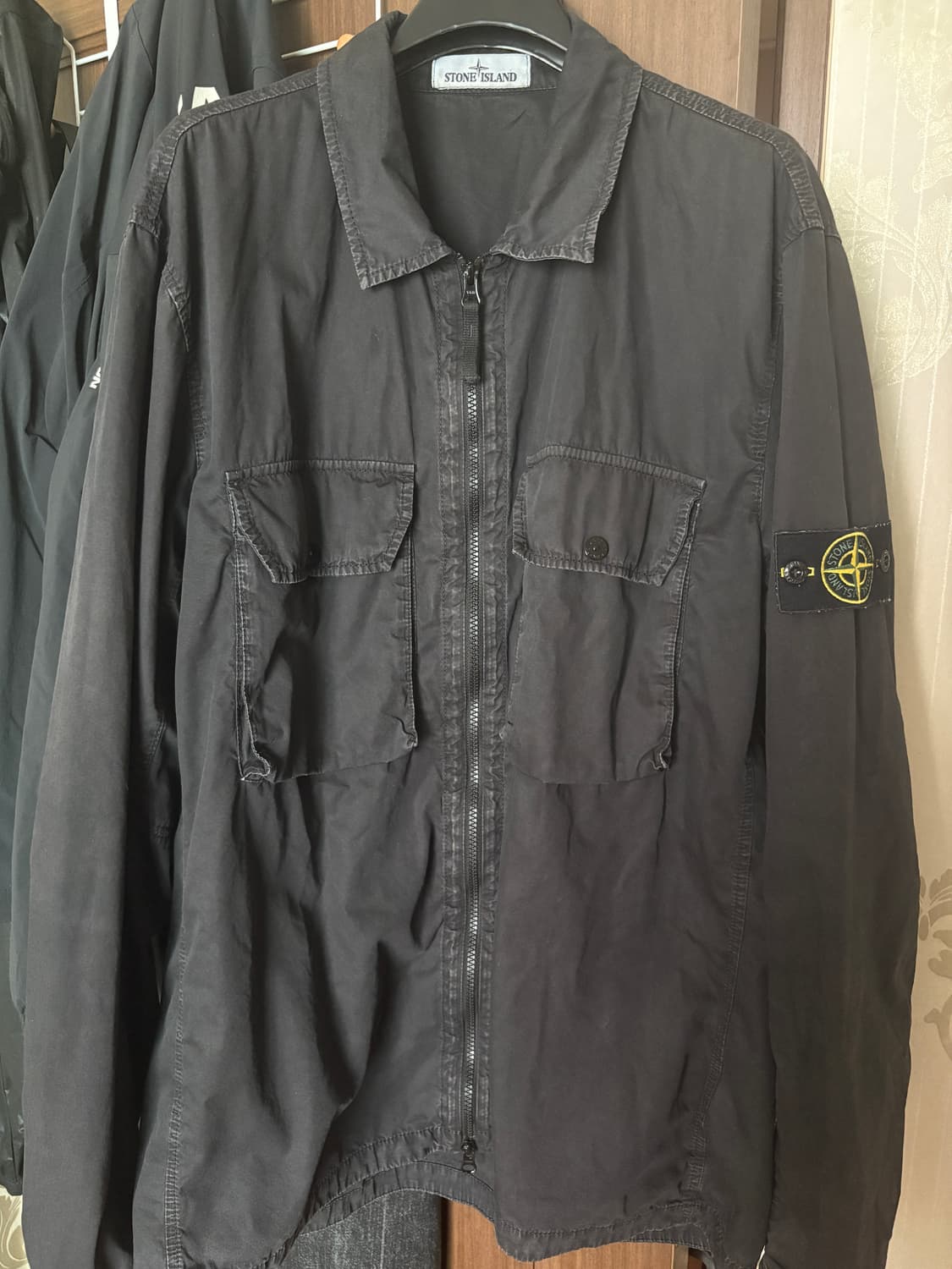 2XL 스톤아일랜드 올드이팩트 오버셔츠 블랙 21FW 상품이미지2