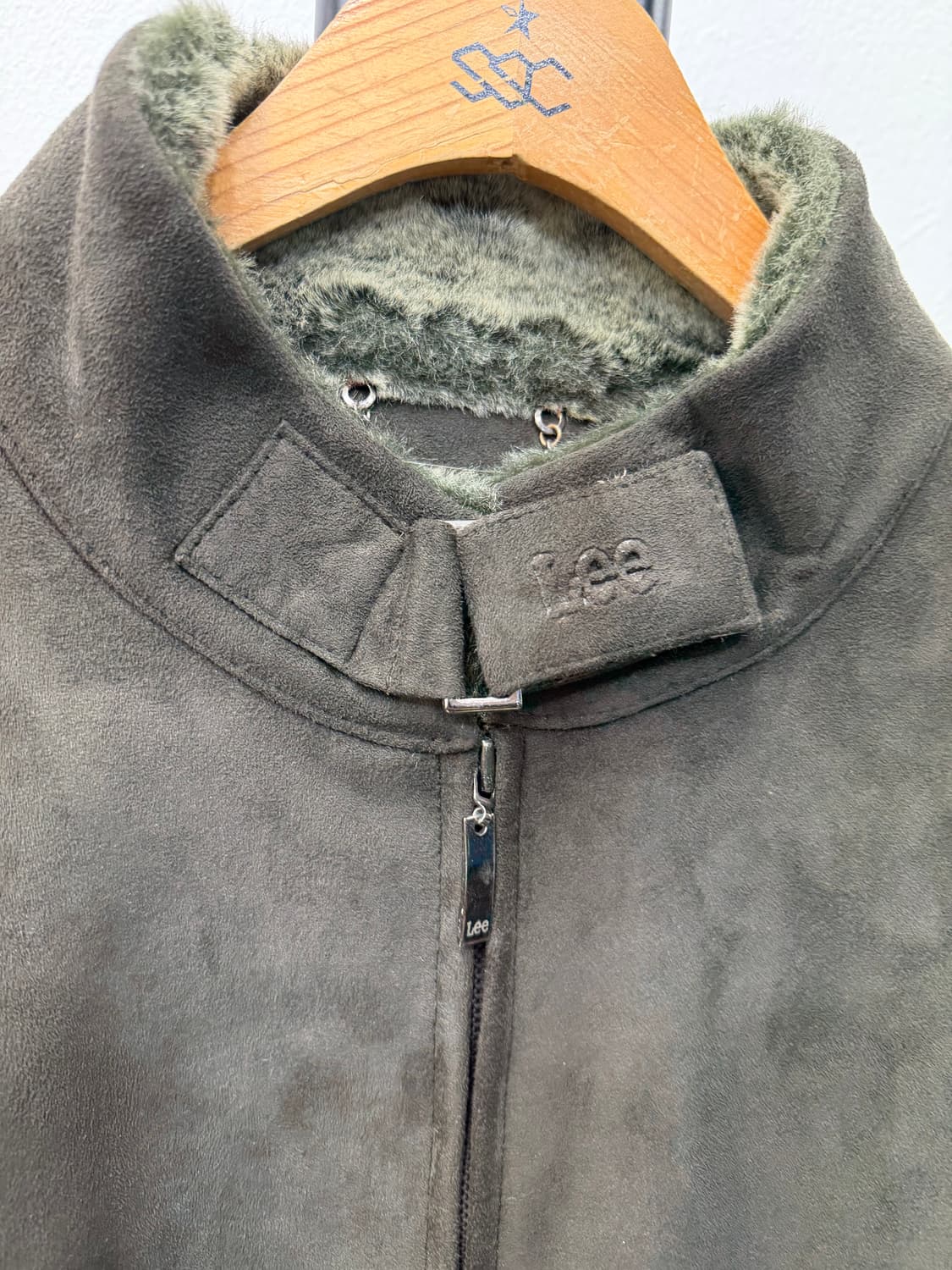 정품) LEE 리 스웨이드 무스탕 자켓 100 상품이미지4