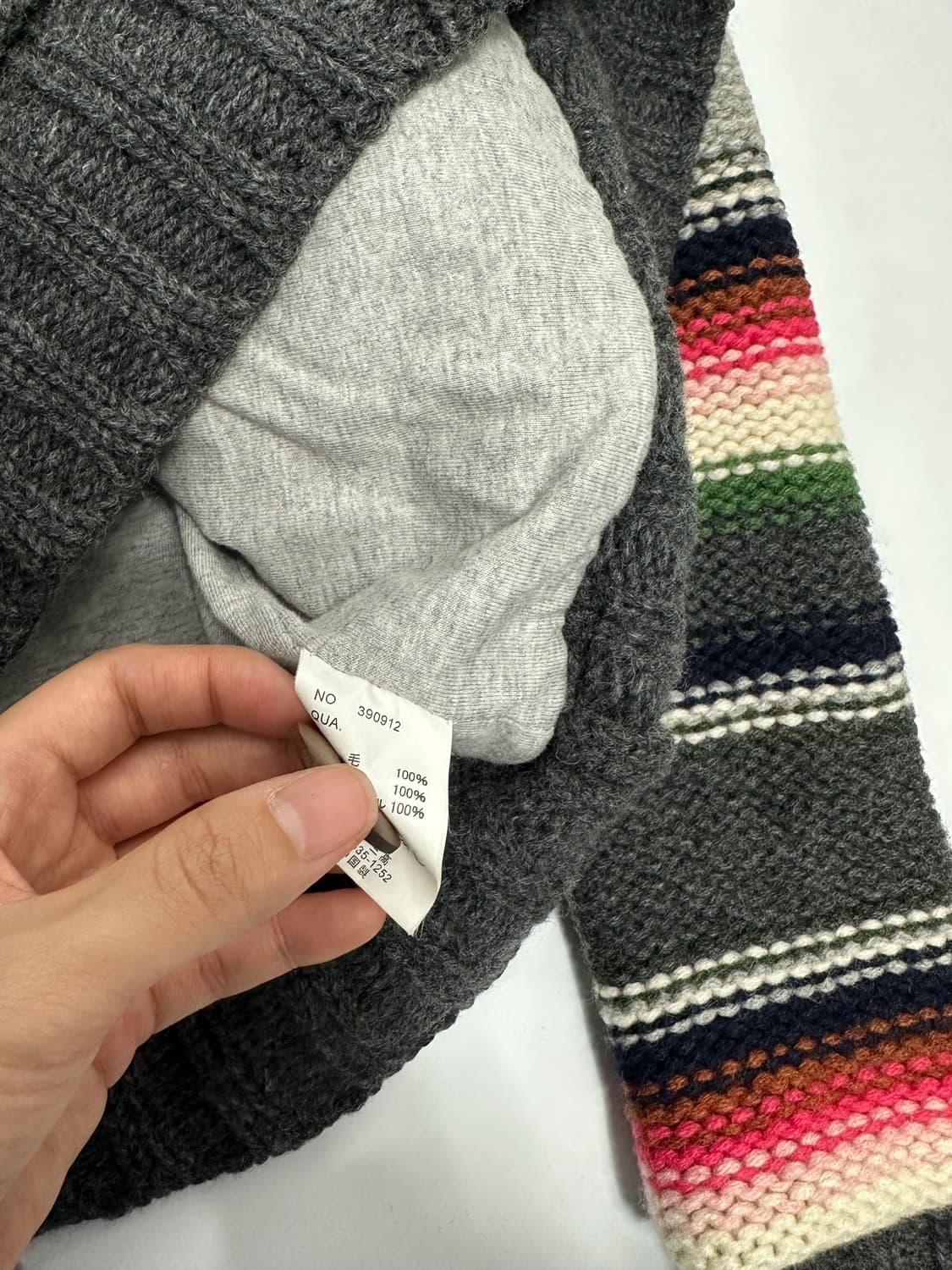 Go Slow Caravan 모 숄카라 니트 가디건 일본빈티지 상품이미지9