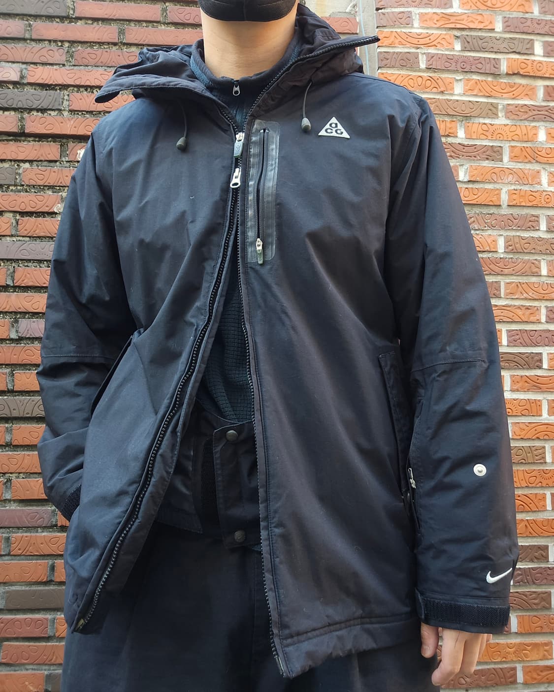 나이키 ACG 후드 바람막이 자켓 블랙 L 상품이미지6