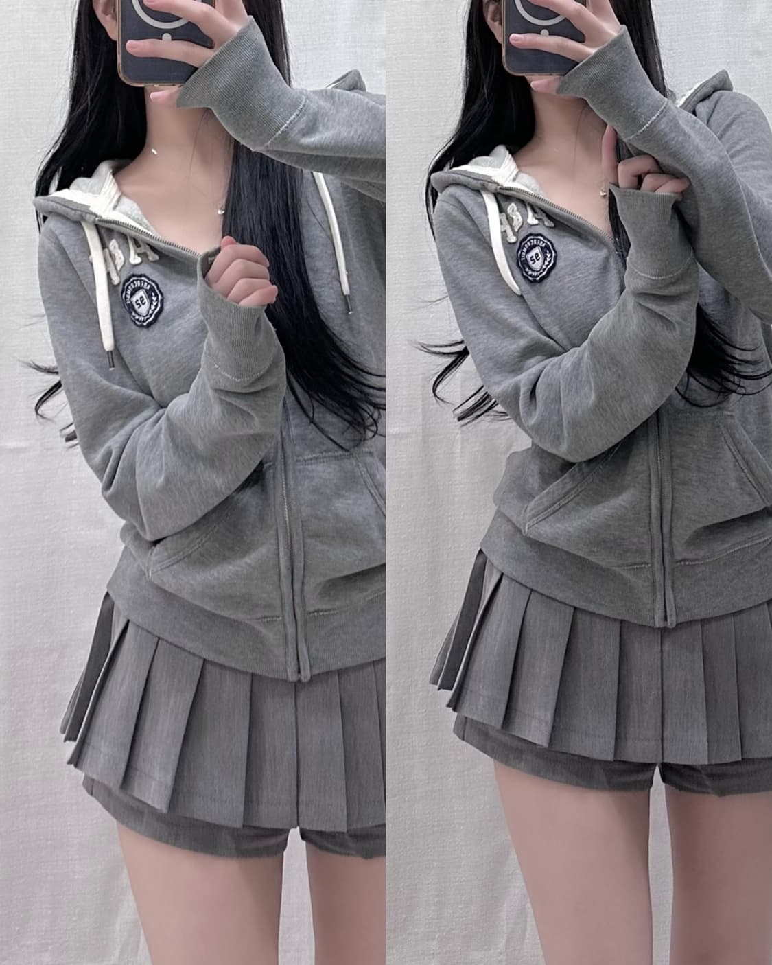 아베크롬비 그레이 후드집업 상품이미지1