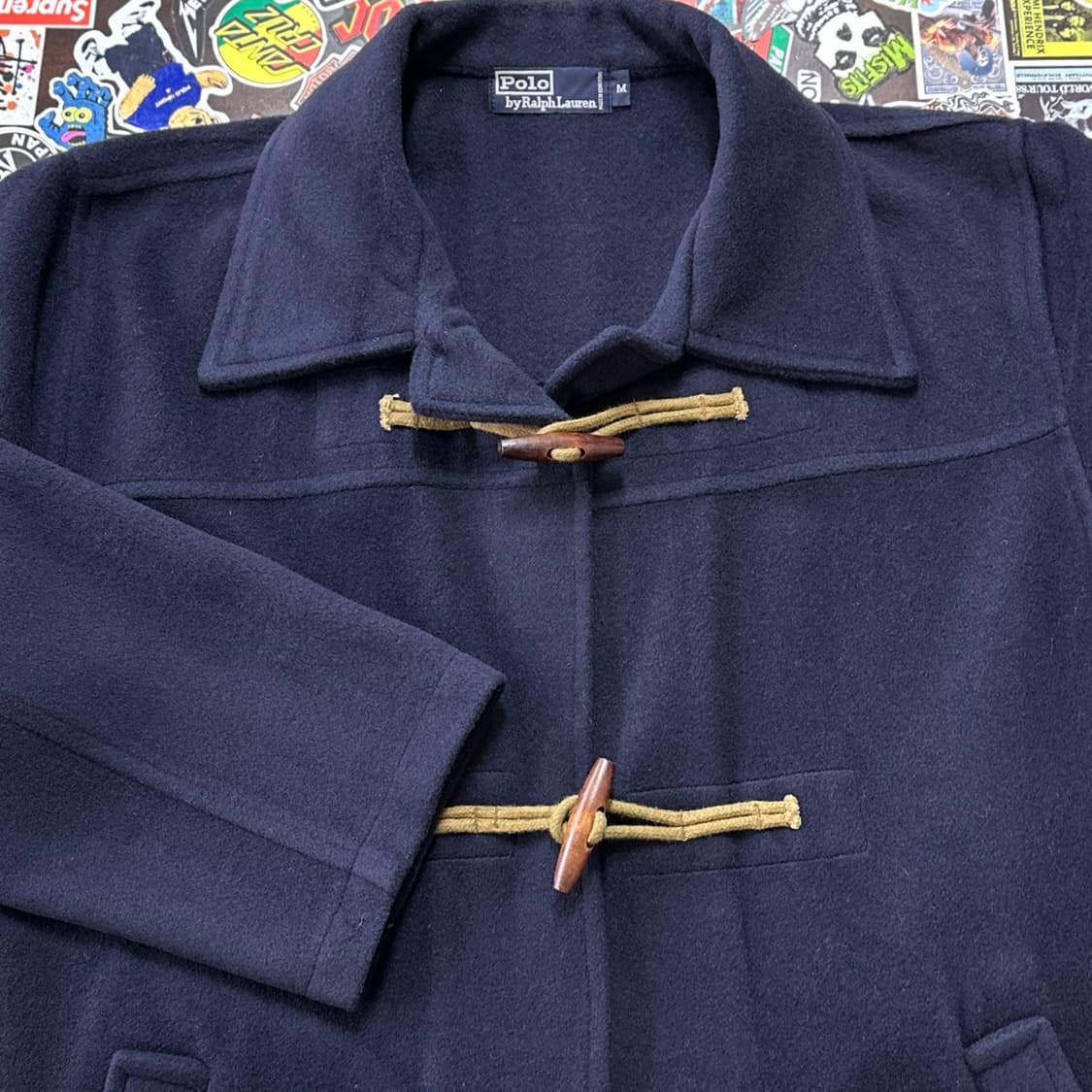 90s 폴로 랄프로렌 울 더플 코트 M 상품이미지3