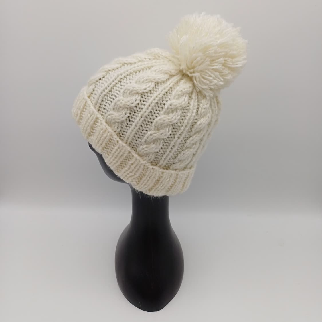 일본 빈티지 니트 비니 방울 모자 [BF10445-162-57] 상품이미지2