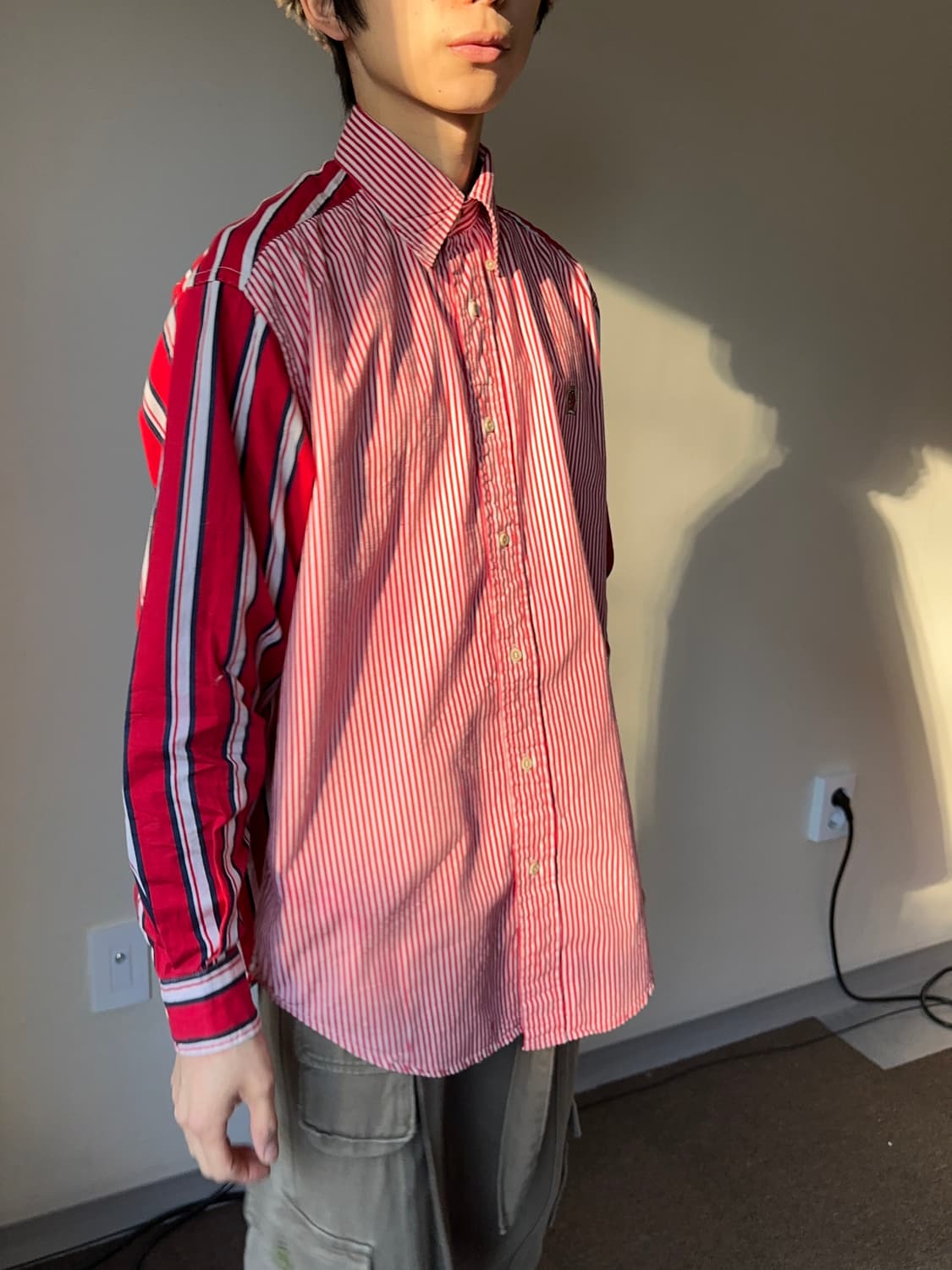 Tommy Hilfiger 이레귤러 스트라이프 셔츠 상품이미지3