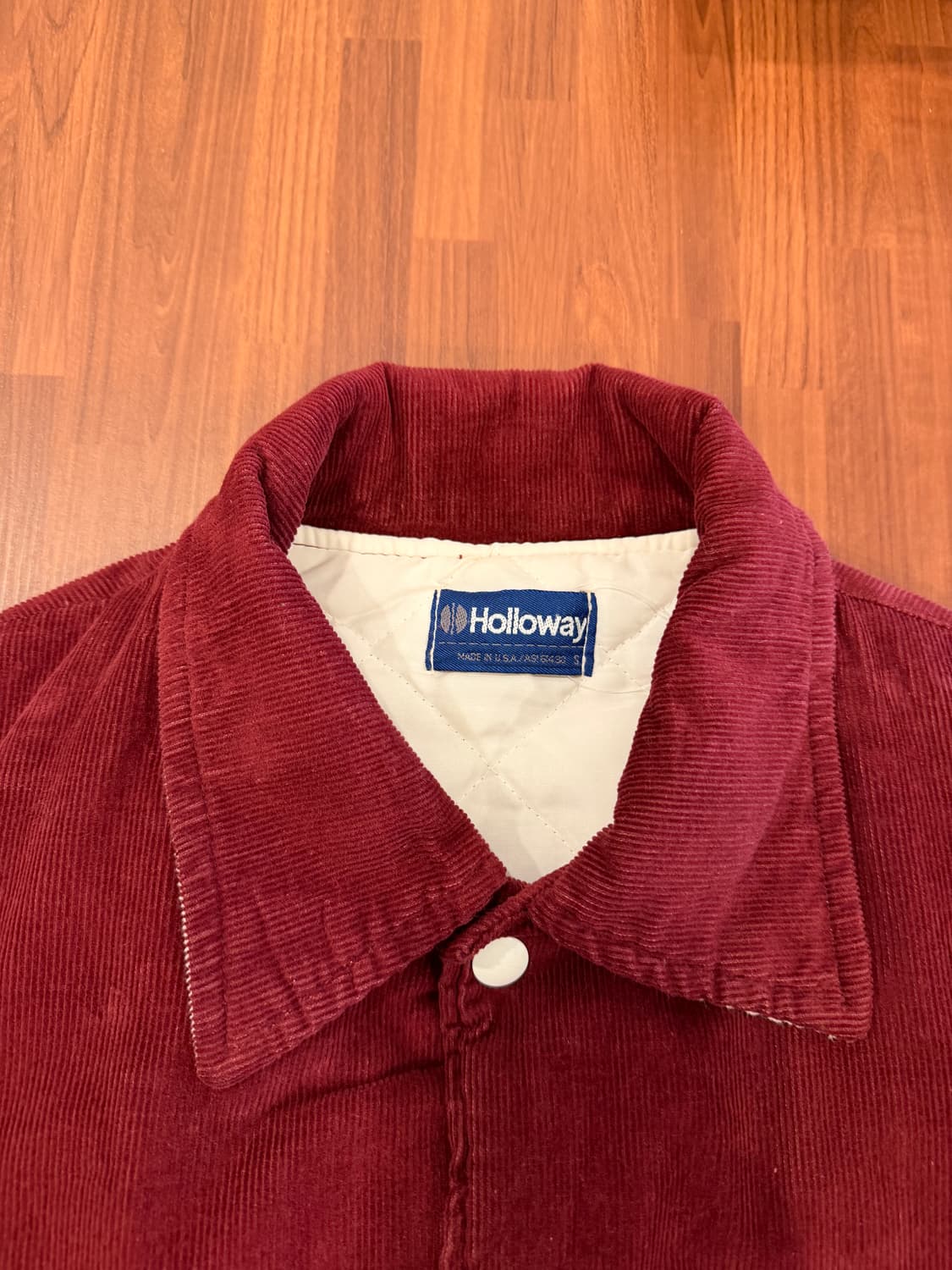 90s Holloway 할로웨이 코듀로이 바시티 자켓 (made USA) 상품이미지9