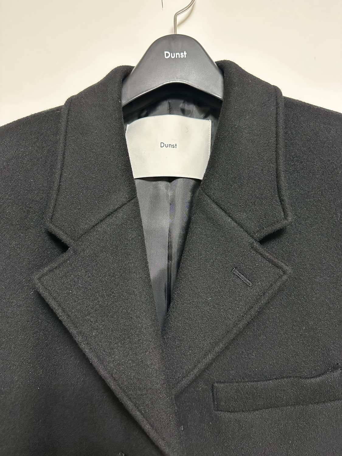던스트 유니섹스 투웨이 캐시미어 코트 블랙 S 상품이미지7