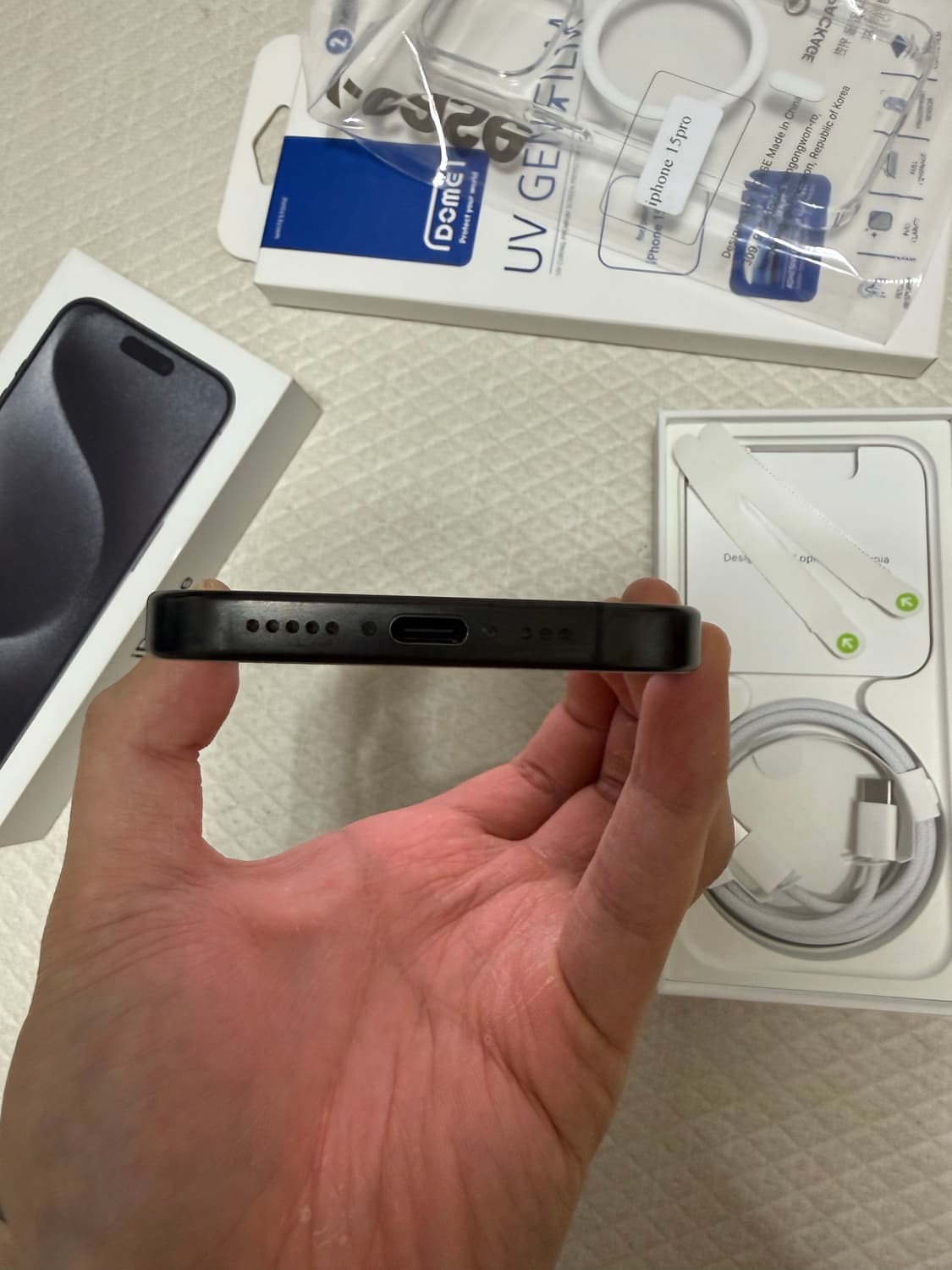 아이폰15프로 256gb 블랙 티타늄 상품이미지4