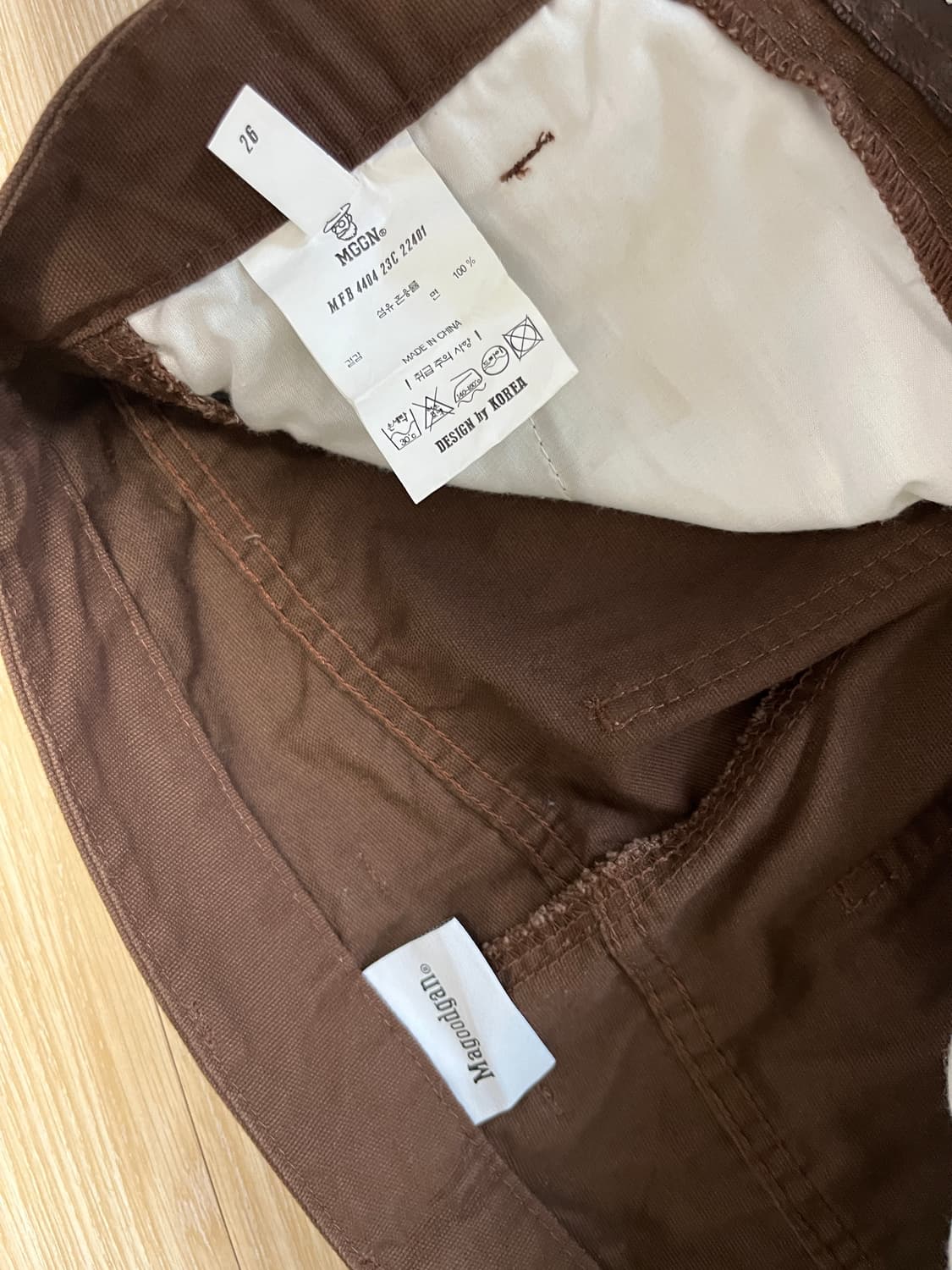 맥우드건 파번 4404 코튼 카펜터 브라운 팬츠 26 상품이미지4