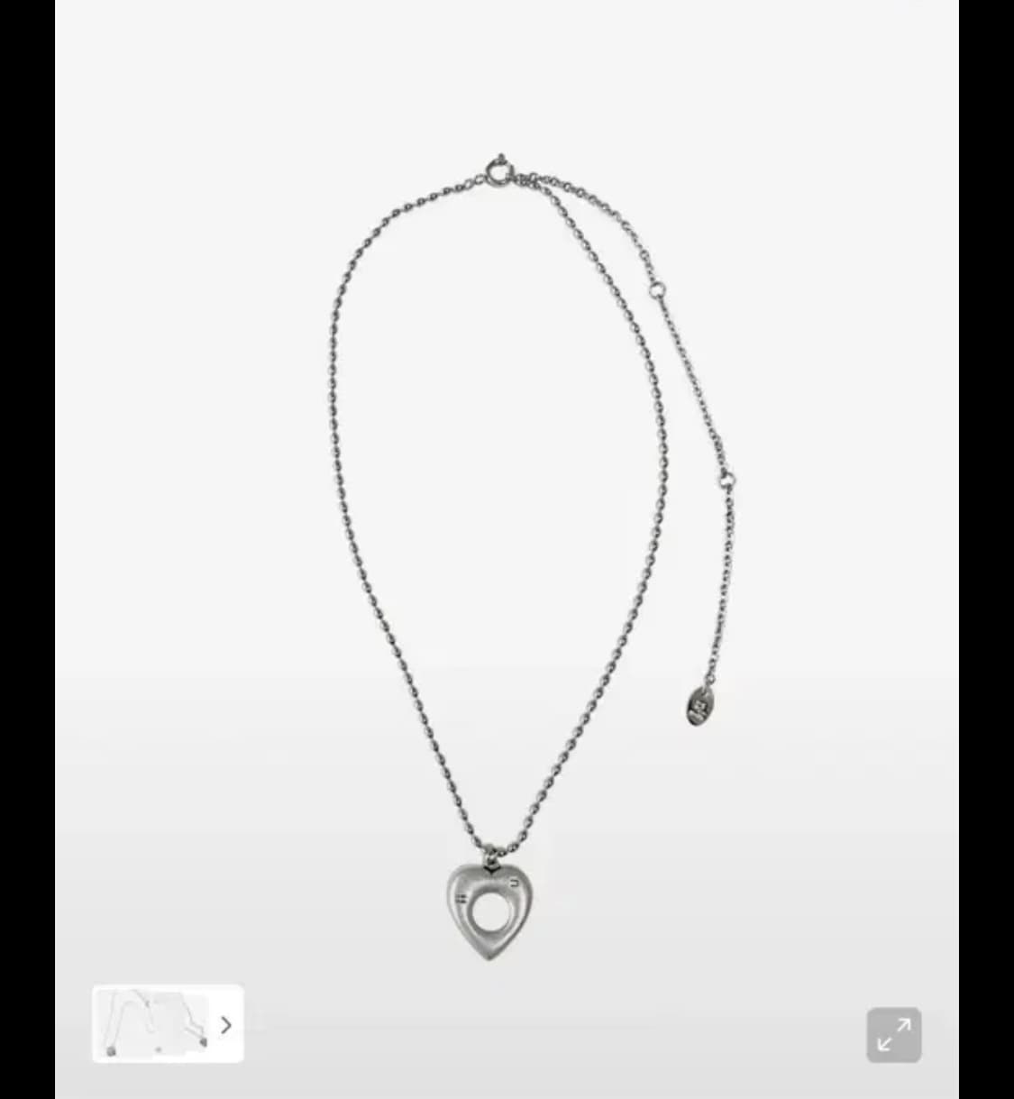엔프프 nff heart hole 목걸이 상품이미지1