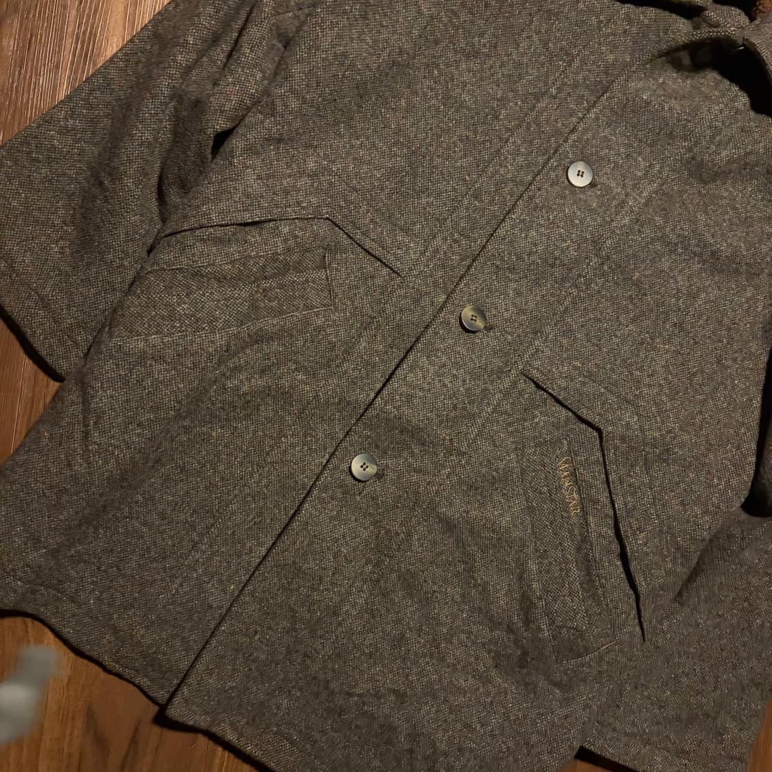 80s Kolon Manstar Layer Pocket Wool Coat 상품이미지2