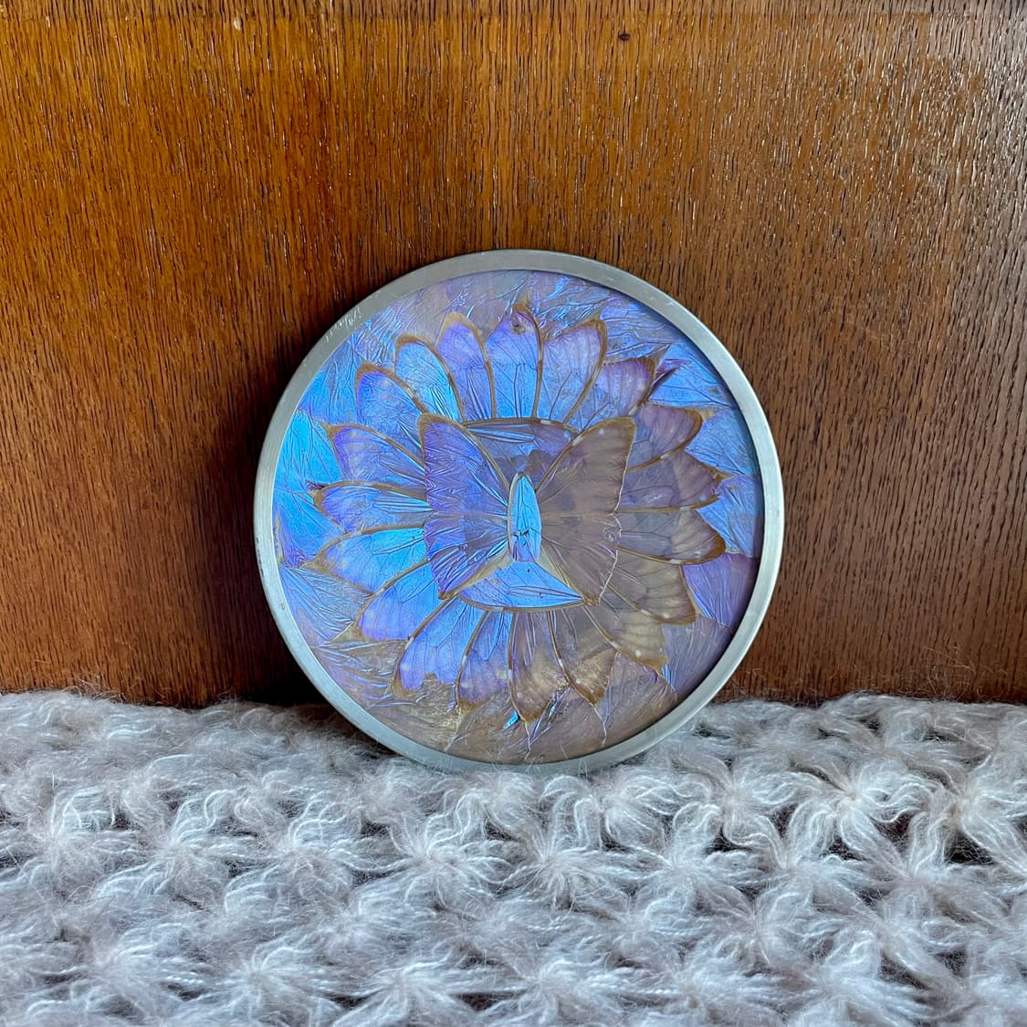 [mexican vintage] 빈티지 멕시코 모르포나비 주석 액자 접시 상품이미지3