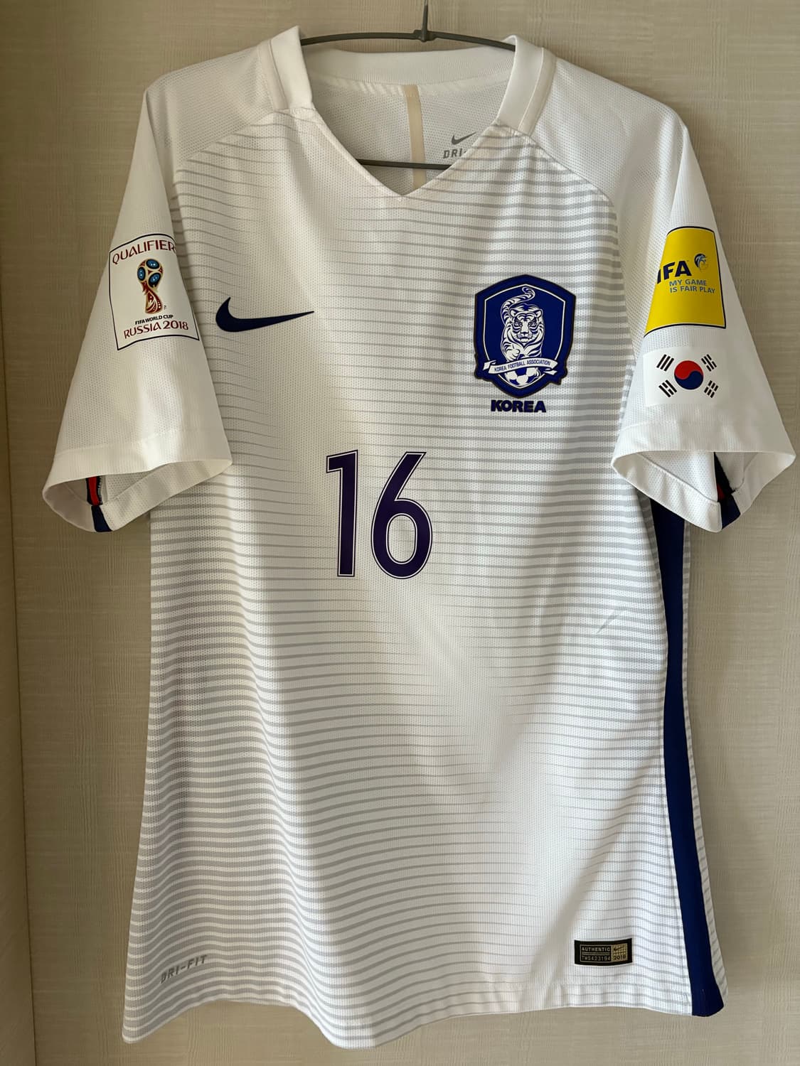 16-18 대한민국 어웨이 기성용 유니폼 지급용 정품 상품이미지7