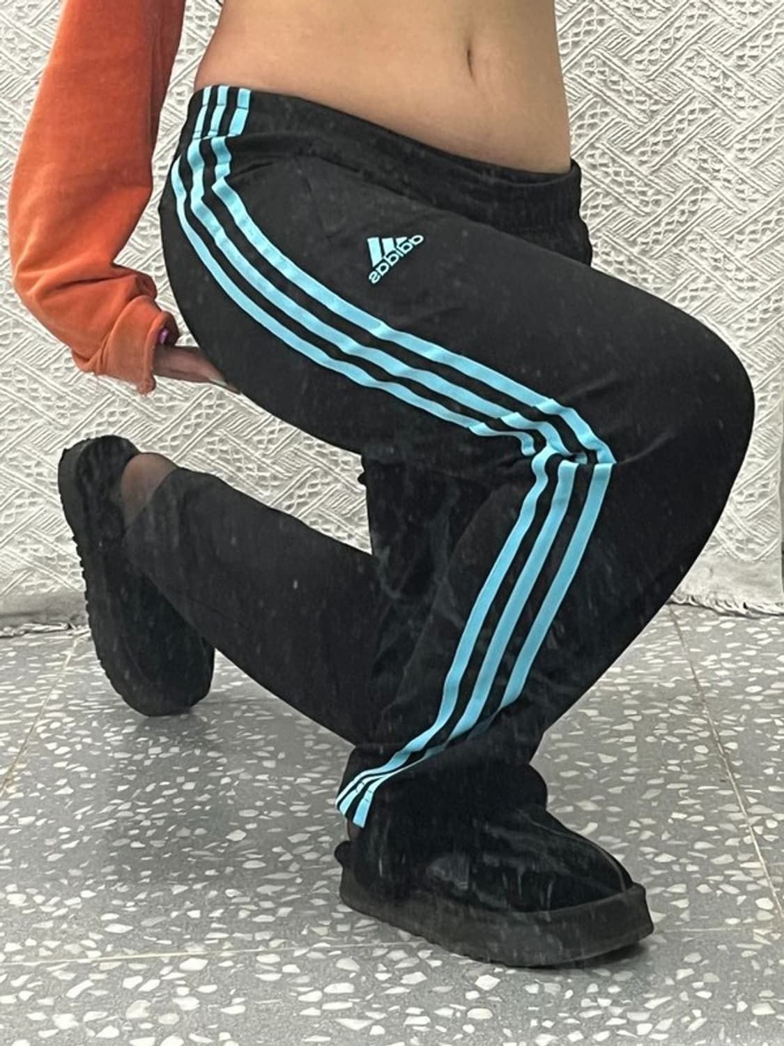 아디다스 빈티지 00's 스카이블루 배색 트랙팬츠 95 C06632 상품이미지1