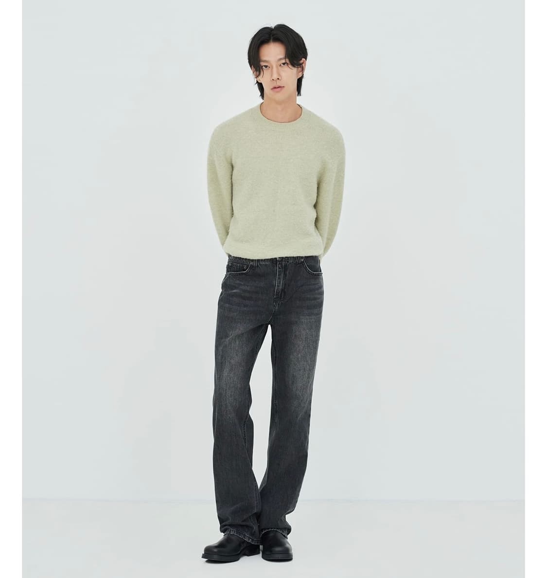 [44] 페이탈리즘 블랙 와이드 데님 팬츠 청바지 상품이미지9