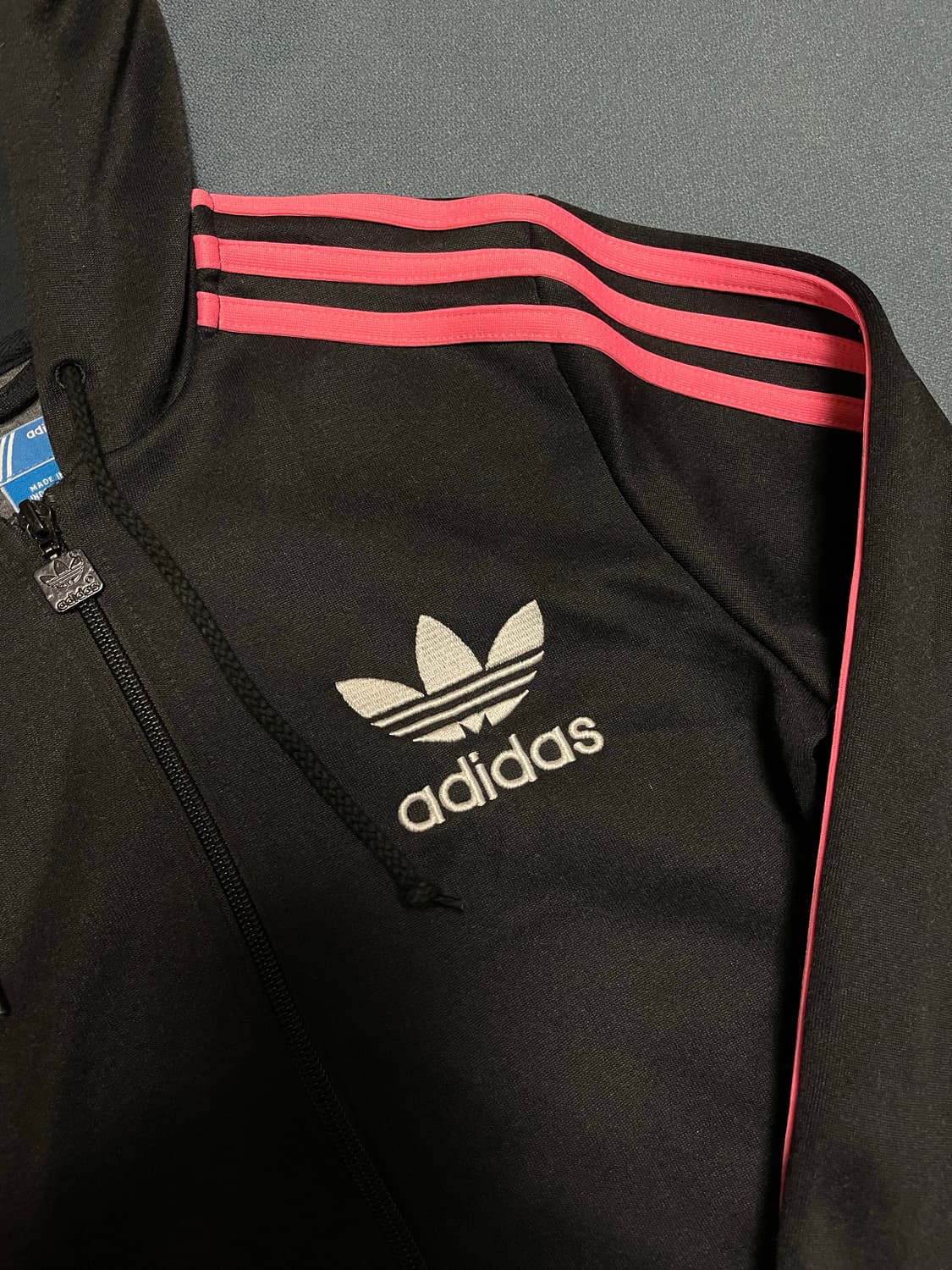 아디다스 후드플락 후드져지 블랙핑크 파이어버드 상품이미지2