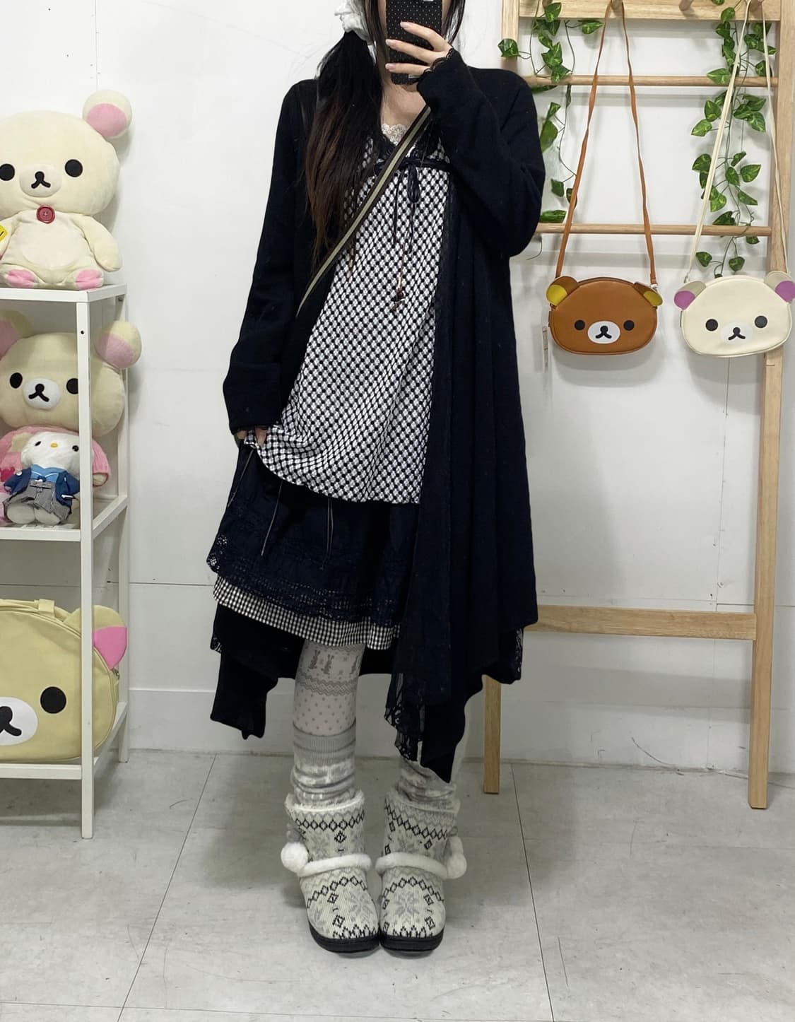 ꒰ঌ 엑시즈팜 체크 깜냥이 세트 ໒꒱ 상품이미지3