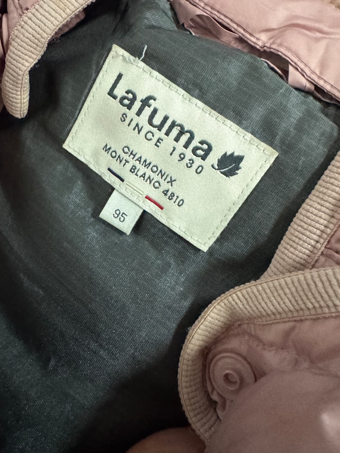 여성 Lafuma 라푸마 구스다운 경량 후드 롱 패딩 조끼 M 상품이미지4