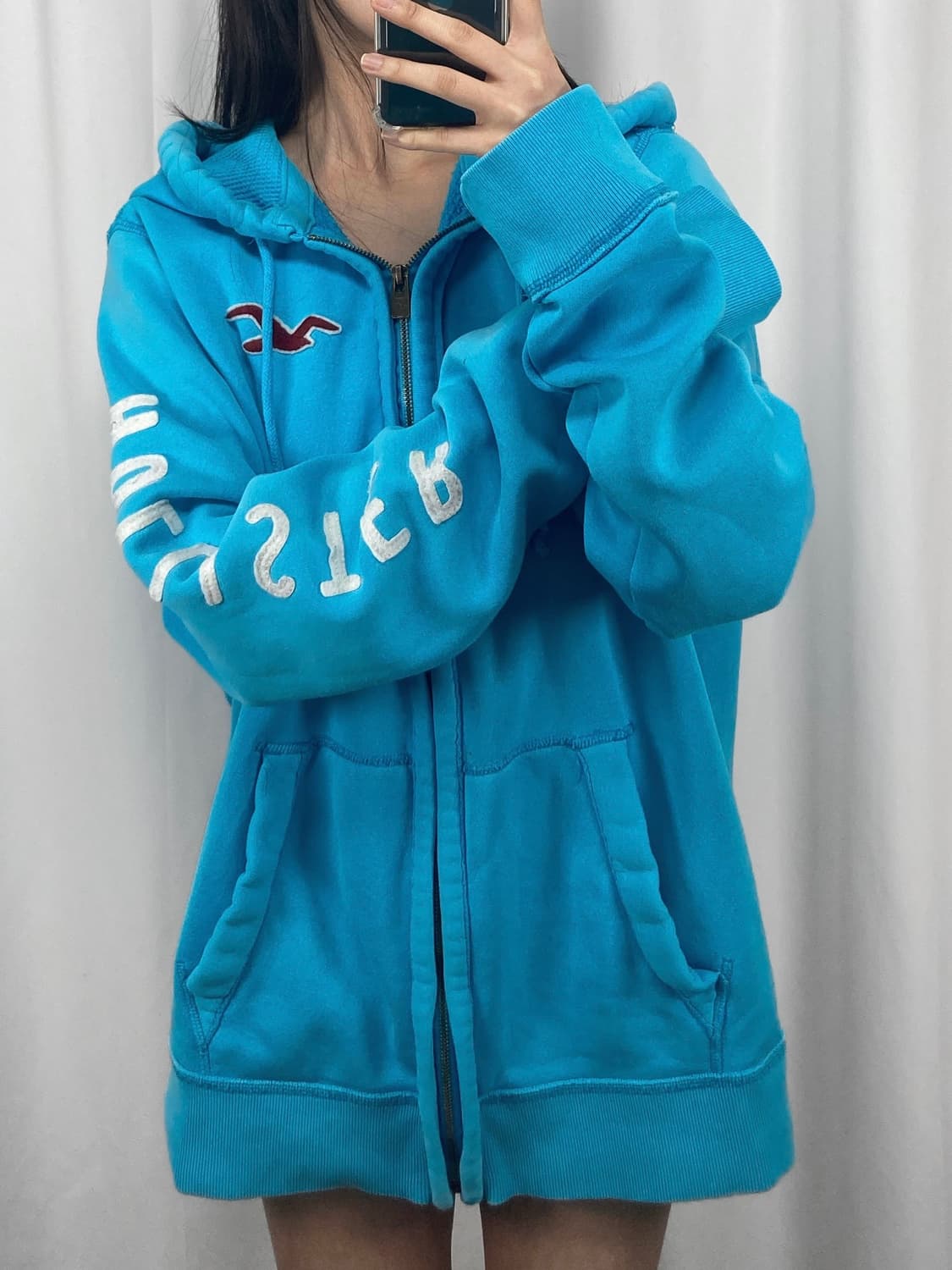 홀리스터 블루 후드집업 상품이미지3