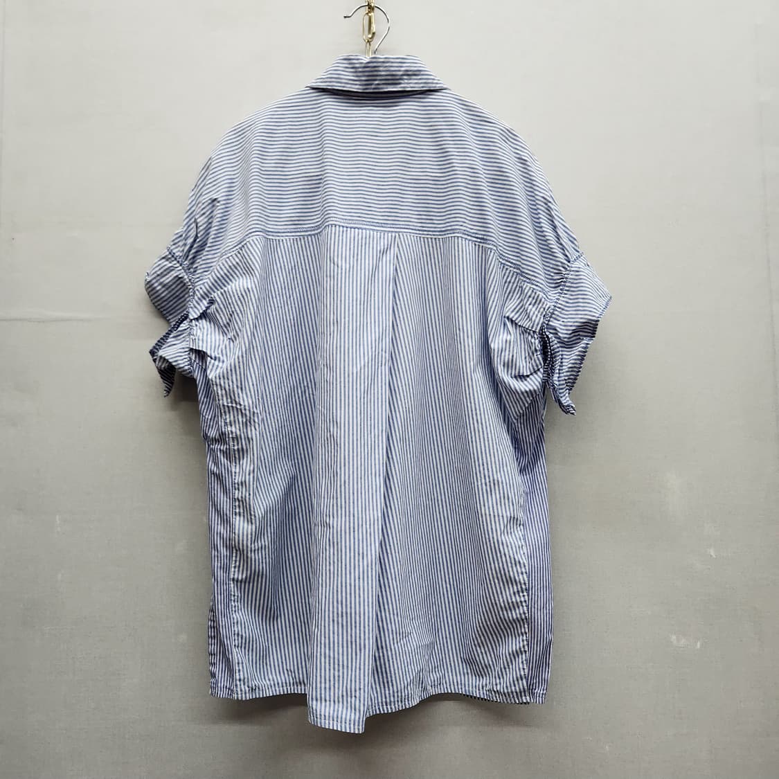 VOV 보브 원포켓 스트라이프 셔츠 반팔 블라우스 55(XL) 상품이미지4
