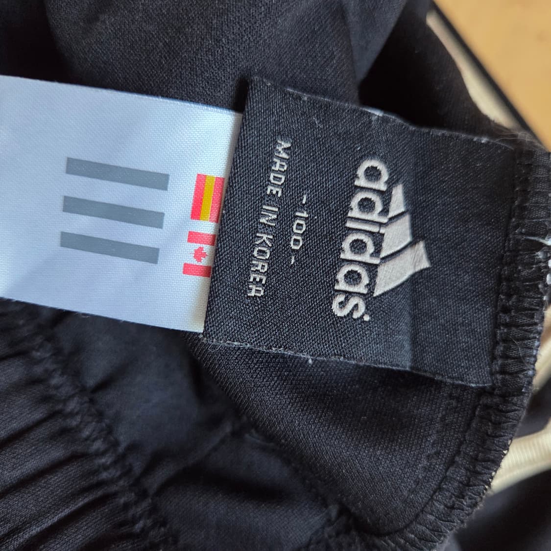 100 아디다스 삼선 트레이닝 팬츠 블랙 흑금 바지 169 상품이미지4