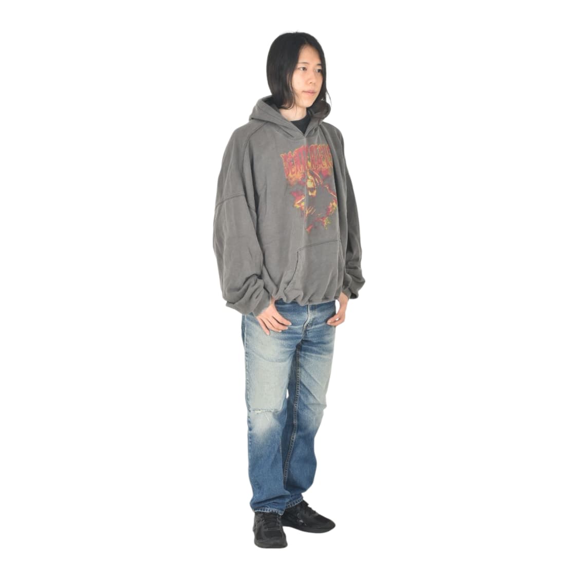 언더마이카 빅사이즈 그런지 후드티 1 N0088 상품이미지4
