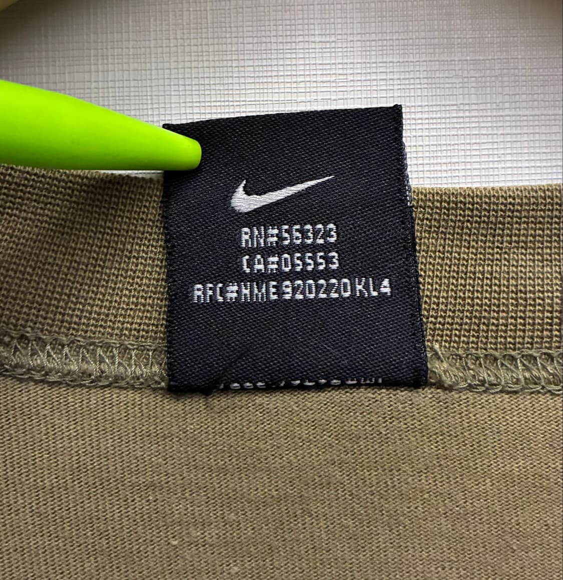 (L/103)00s nike 나이키 코튼 포켓 카키 빈티지 반팔티셔츠 상품이미지9