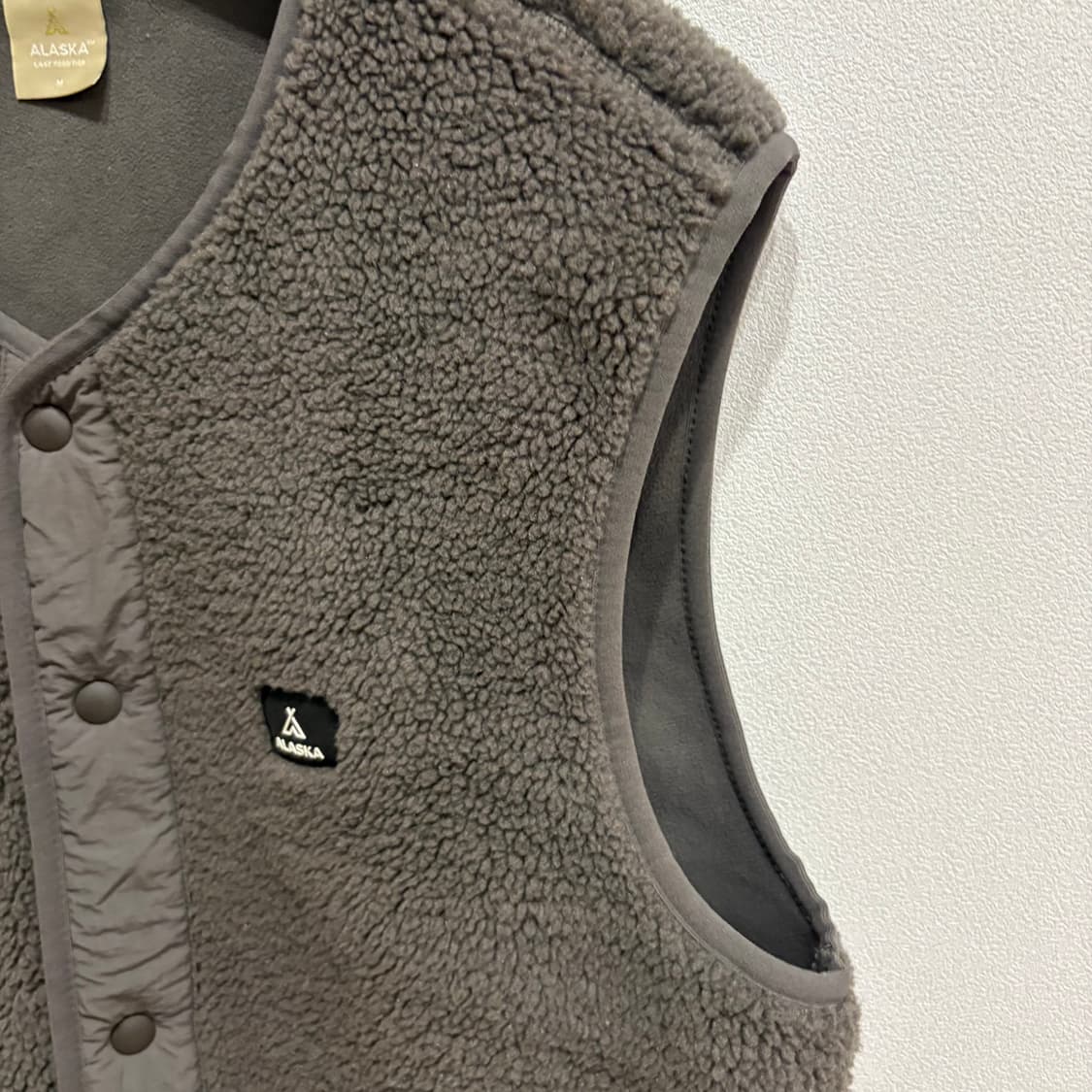 ALASKA 알래스카 공용 덤블 플리스 조끼 그레이 M 상품이미지5