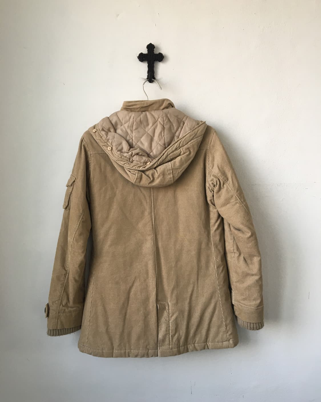 High neck corduroy hood jacket 상품이미지3