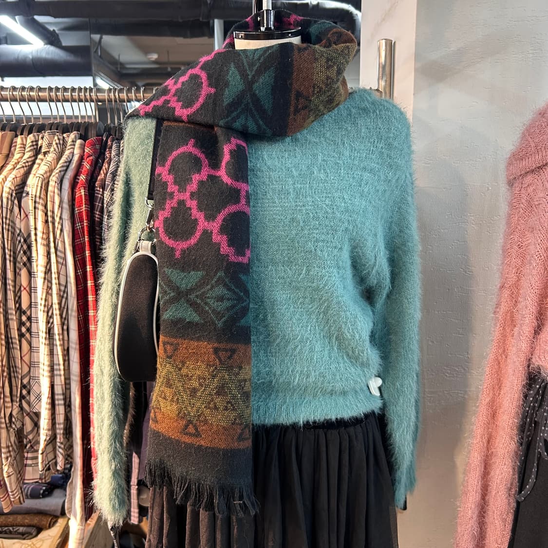 (1+1)Vintage Lovley Knit&Muffler Set 상품이미지2