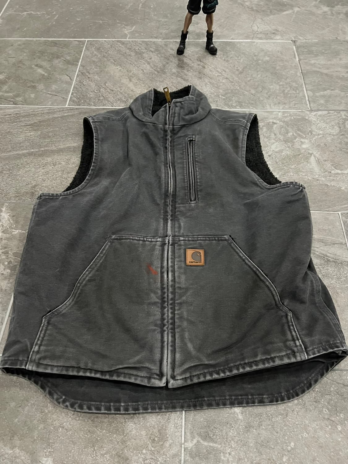 (M)칼하트 셰르파 넥 조끼베스트 V33 GVL 그래블 상품이미지8