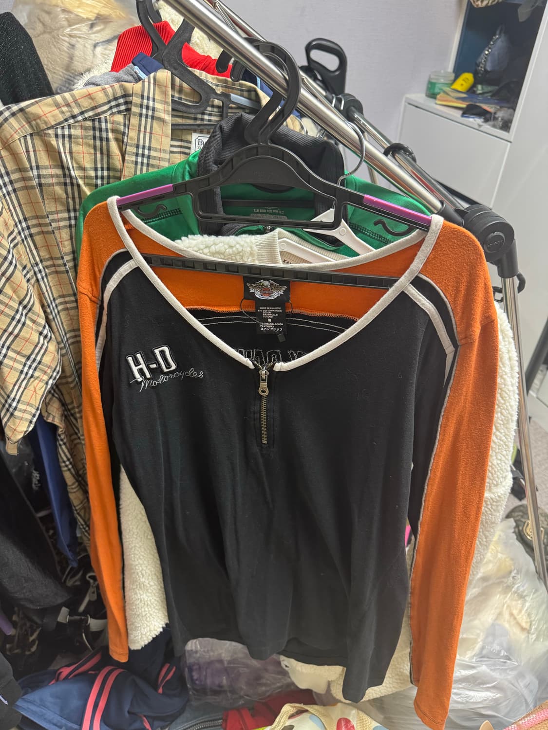 할리 롱스리브 아노락 상의 (희귀매물) 상품이미지1