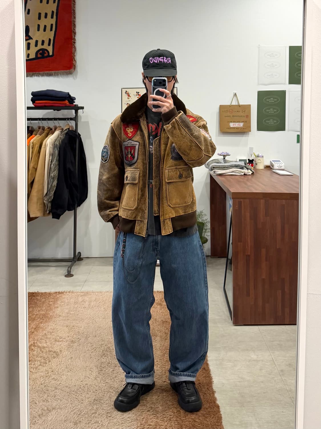 Avirex 아비렉스 미해군 G-1 레더 자켓 상품이미지2