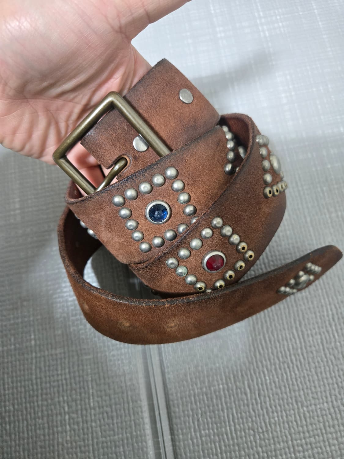 [32]RRL 스터드 러프아웃 벨트 상품이미지1