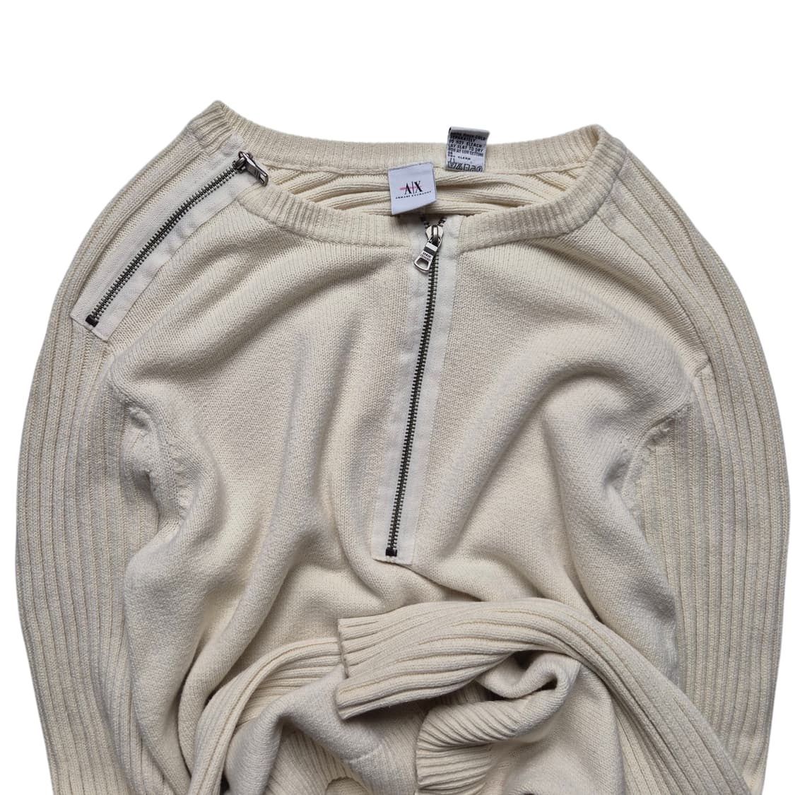 [L] 아르마니 익스체인지 지퍼디테일 골지니트 상품이미지1