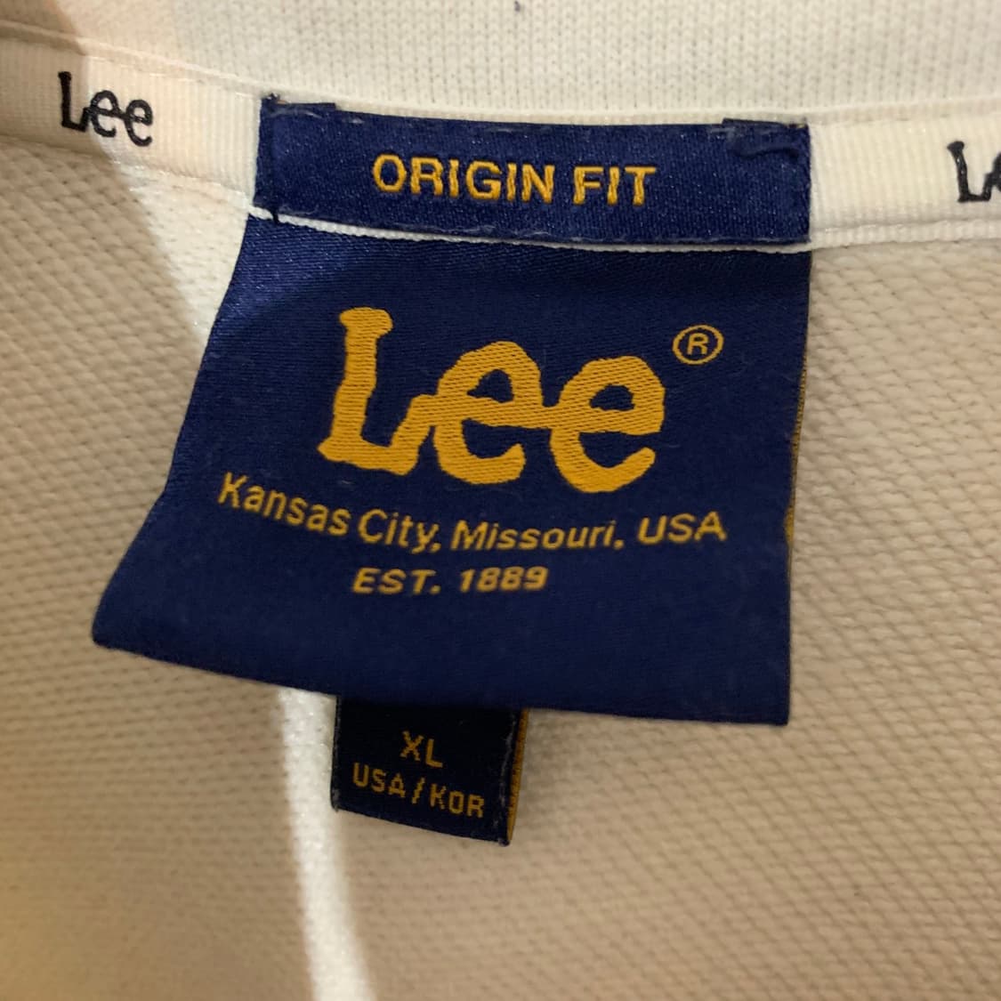 XL LEE 리 스몰 트위치 자수 오버핏 후드티 상품이미지5