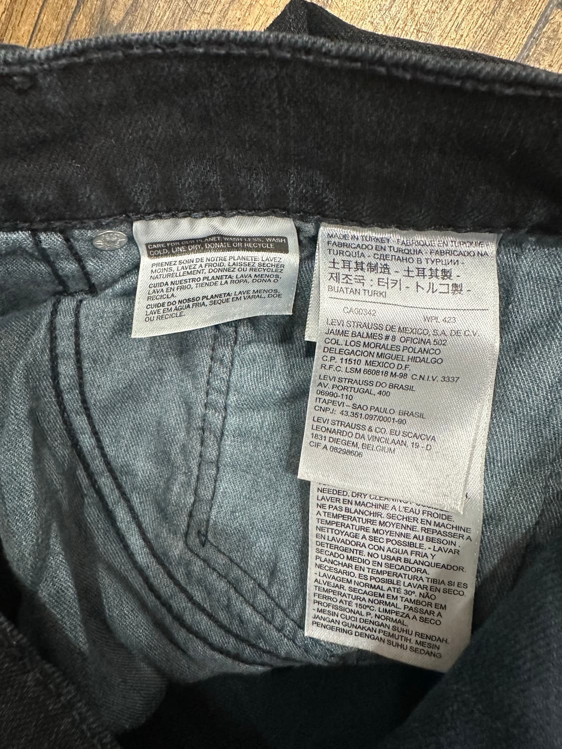 리바이스 511 블랙진 W34 L34 상품이미지9