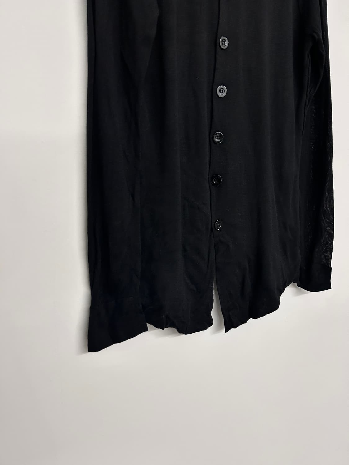 Emporio Armani 하이넥 블랙 셔츠 가디건 상품이미지6